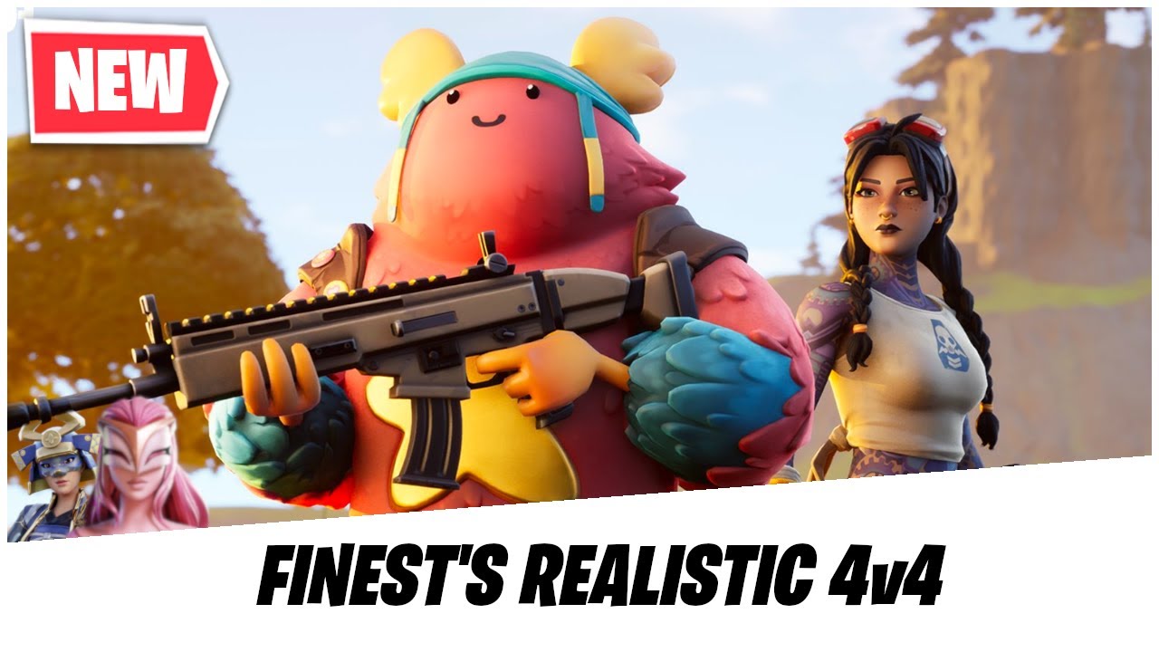 *NEW* FINEST'S REALISTIC 4v4 - FORTNITE CREATIVE SHOWCASE (WITH MAP CODE)