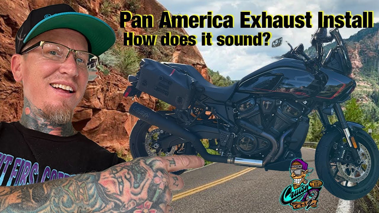 Установка выхлопной системы Pan America Vance & Hines Adventure
