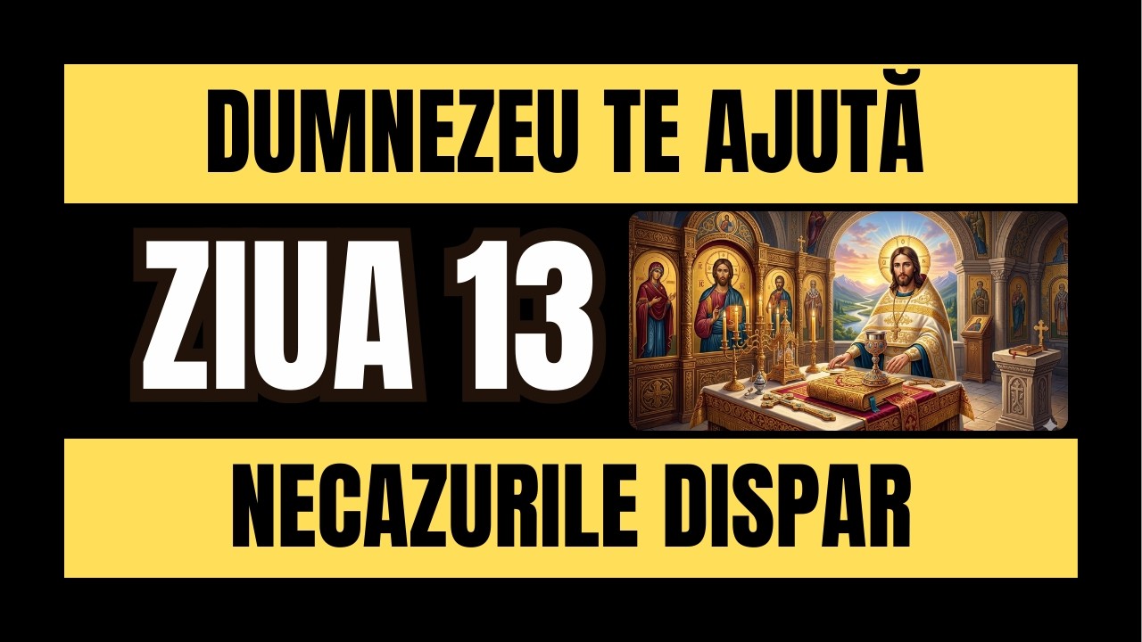 Ziua a 13-a din Post - Rugăciune Puternică pentru Necazuri |Când Totul Merge Rău Dumnezeu Te Ascultă