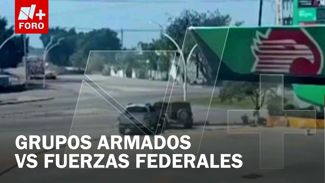 Registran balacera en gasolinera entre narcos y fuerzas federales en Morelia, Michoacán