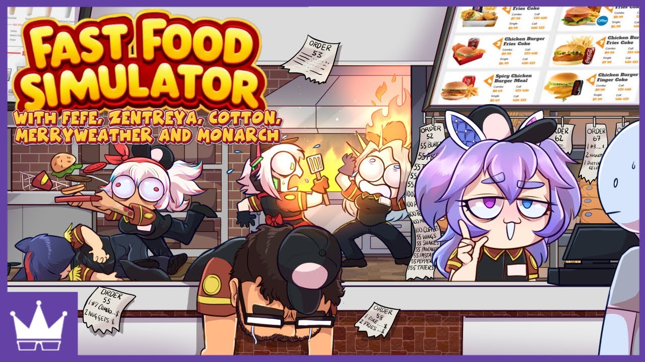 Twitch Livestream | Fast Food Simulator w/FeFe, Zentreya, Cotton, Merryweather & AmaLee [PC]
