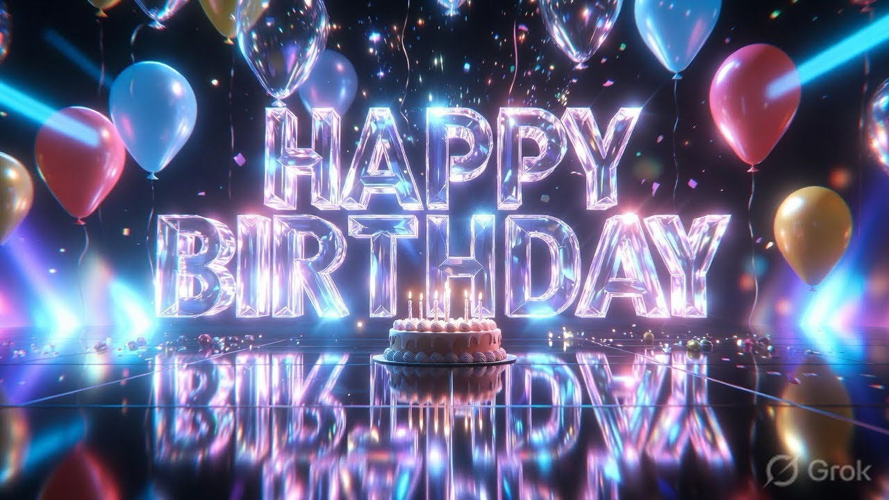 Happy Birthday Song 2026 🎂 Glass Theme Birthday Song | Best Happy Birthday to You Song