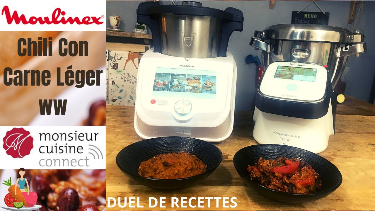 DUEL DE RECETTES :  CHILI CON CARNE LEGER Weight Watchers (CompanionTouch VS MCC Sand CooK&LooK )