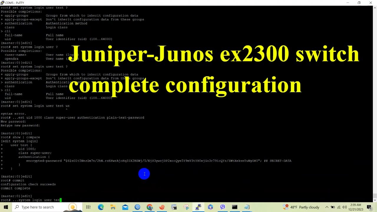 juniper ex2300 complete configuration | Technical Hakim