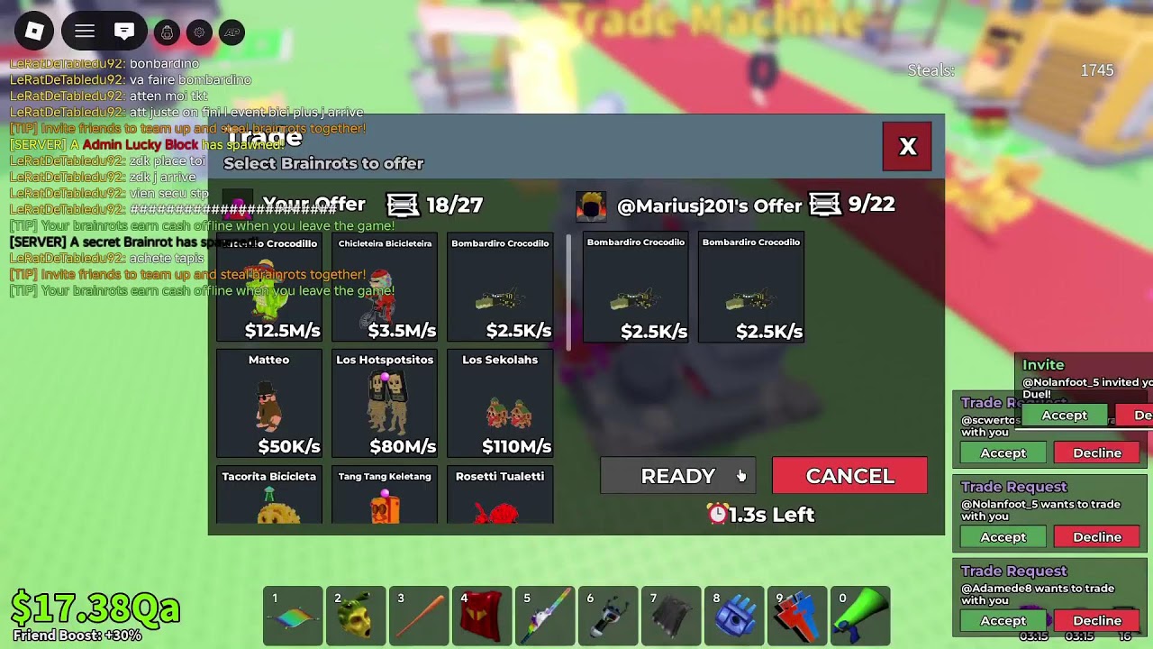 trade et duels ( je cherche des rituels donnation )