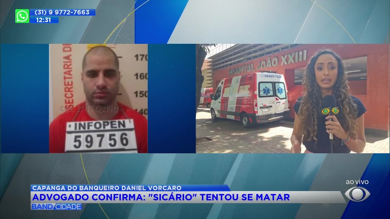Advogado de Sicário confirma que ele atentou contra a própria vida