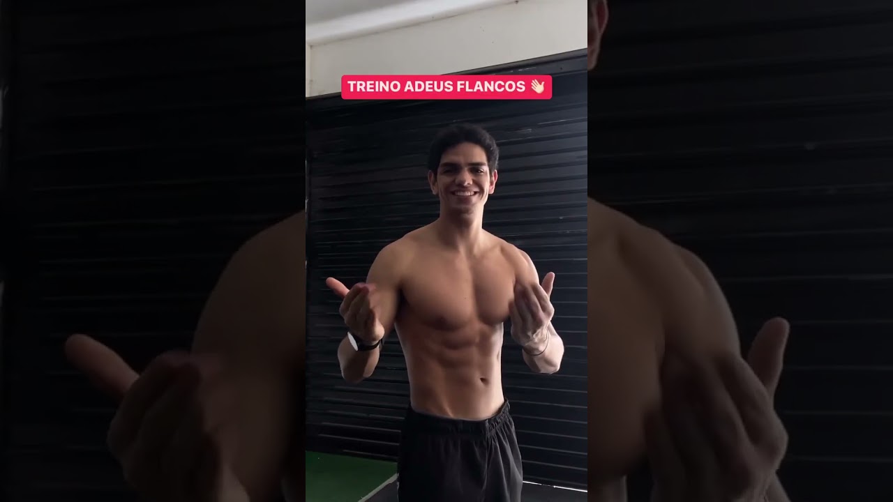 Treino Adeus FLANCOS 👋🏻👇🏻#barriga #barrigachapada #abdominal #abdominal #barrigasarada #shorts