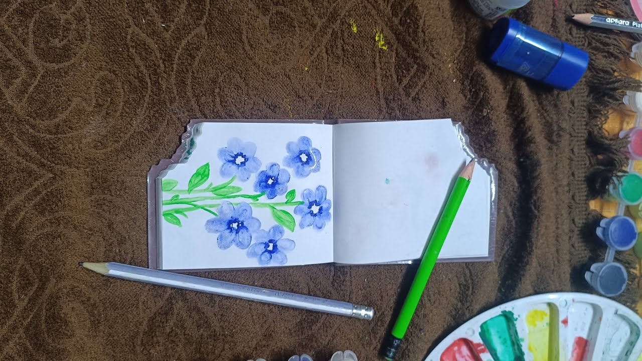 Let's make flower together paint with me 