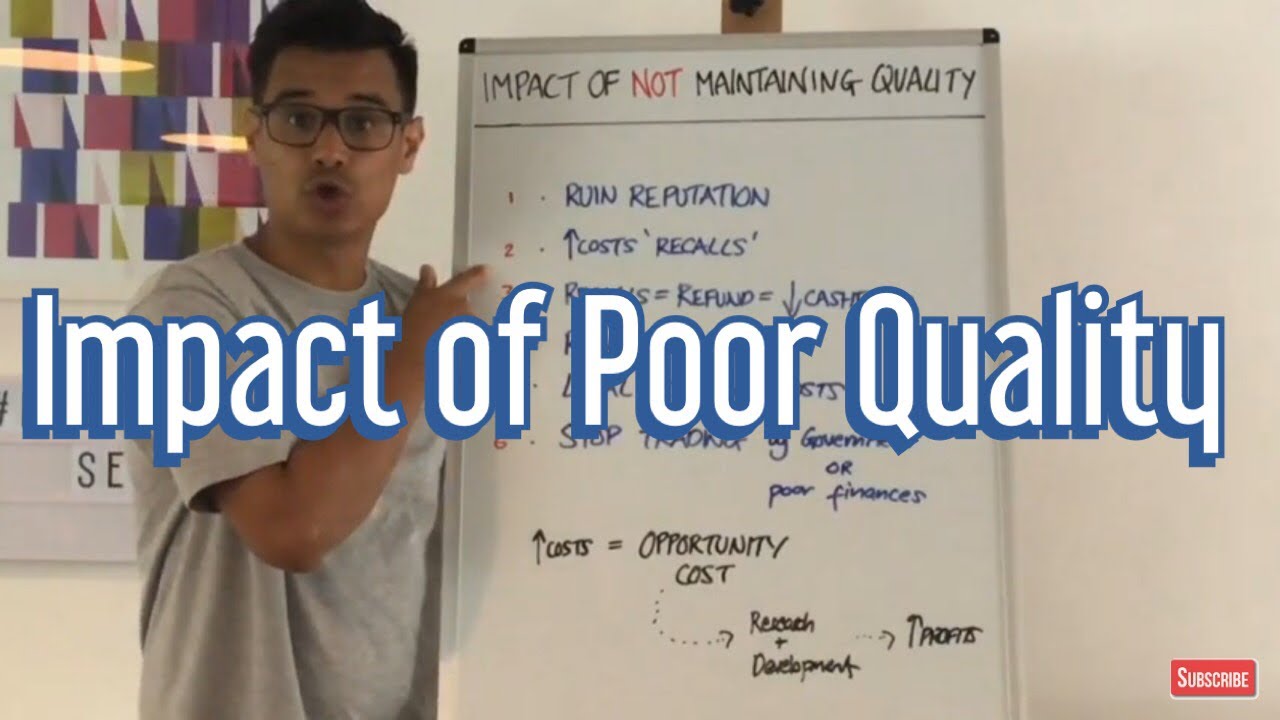 Impact of NOT maintaining quality