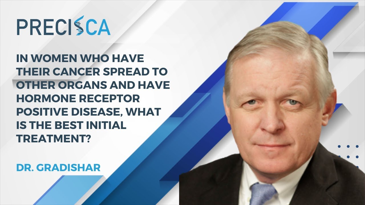 What is the best initial treatment for hormone receptor positive cancer with spread to other organs?