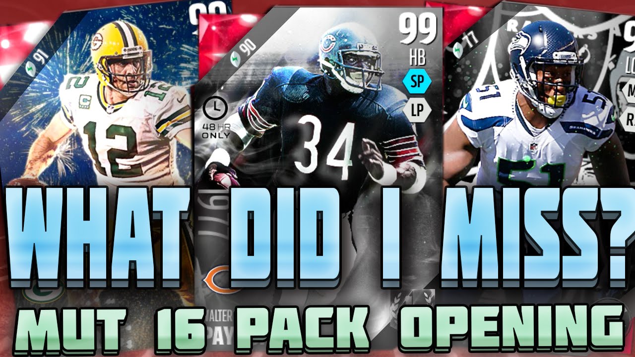 WHAT DID I MISS! 99 OVERALL SWEETNESS! MUT 16 PACK OPENING | Madden 16 Ultimate Team