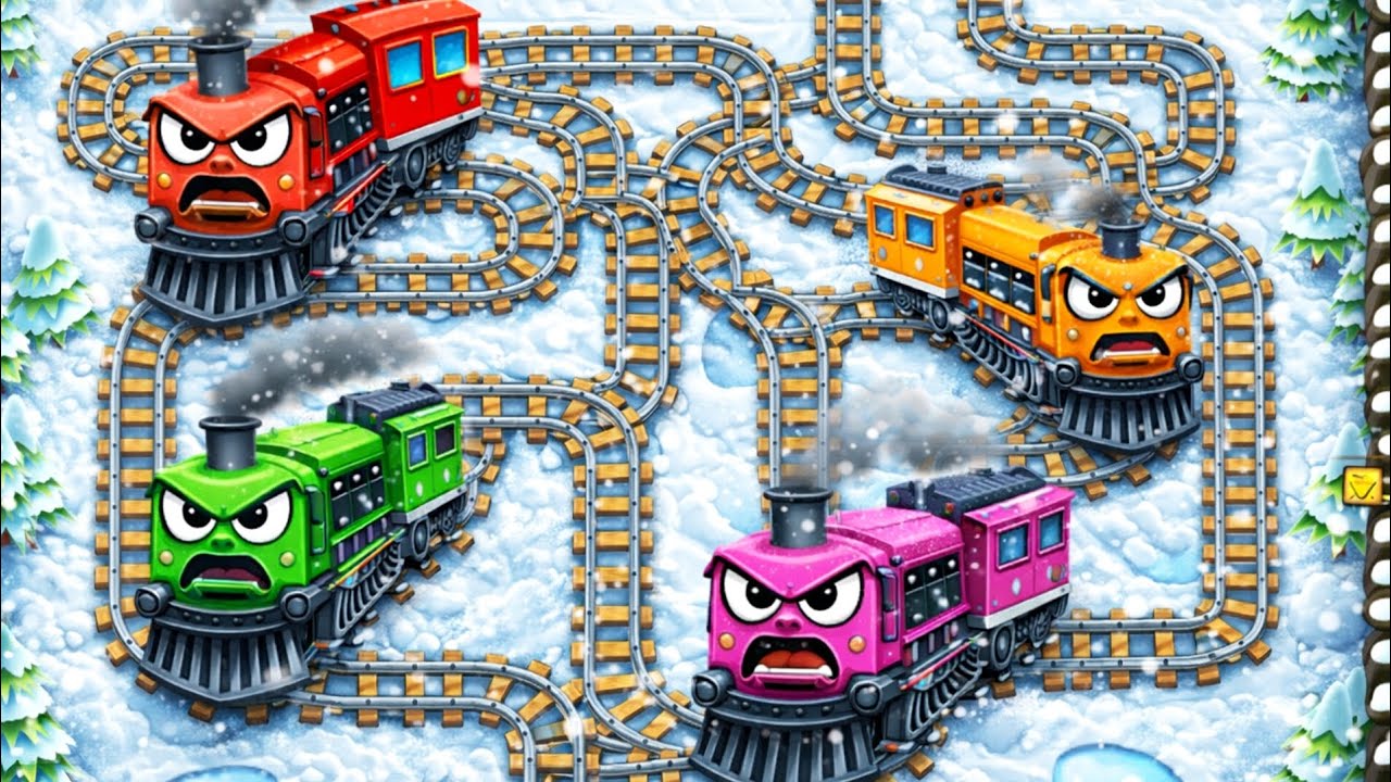 🚂 Головоломка «Поезд-экспресс» (уровень «Тундра») | Геймплей на Android, эпизод 524