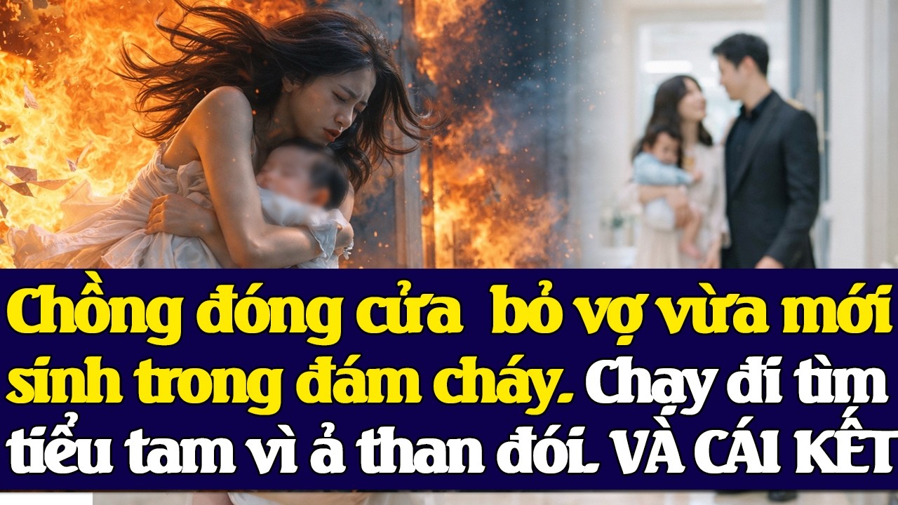Chồng đóng cửa b.ỏ vợ vừa mới s.inh trong đám ch.áy.Chạy đi tìm tiểu tam vì ả th.an đ.ói. VÀ CÁI KẾT