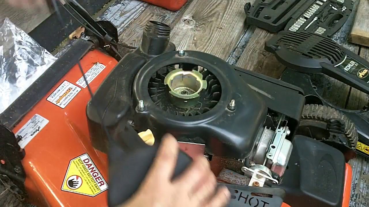 How to Fix the Recoil Pull Rope Starter on your Kohler Courage Lawn Mower
