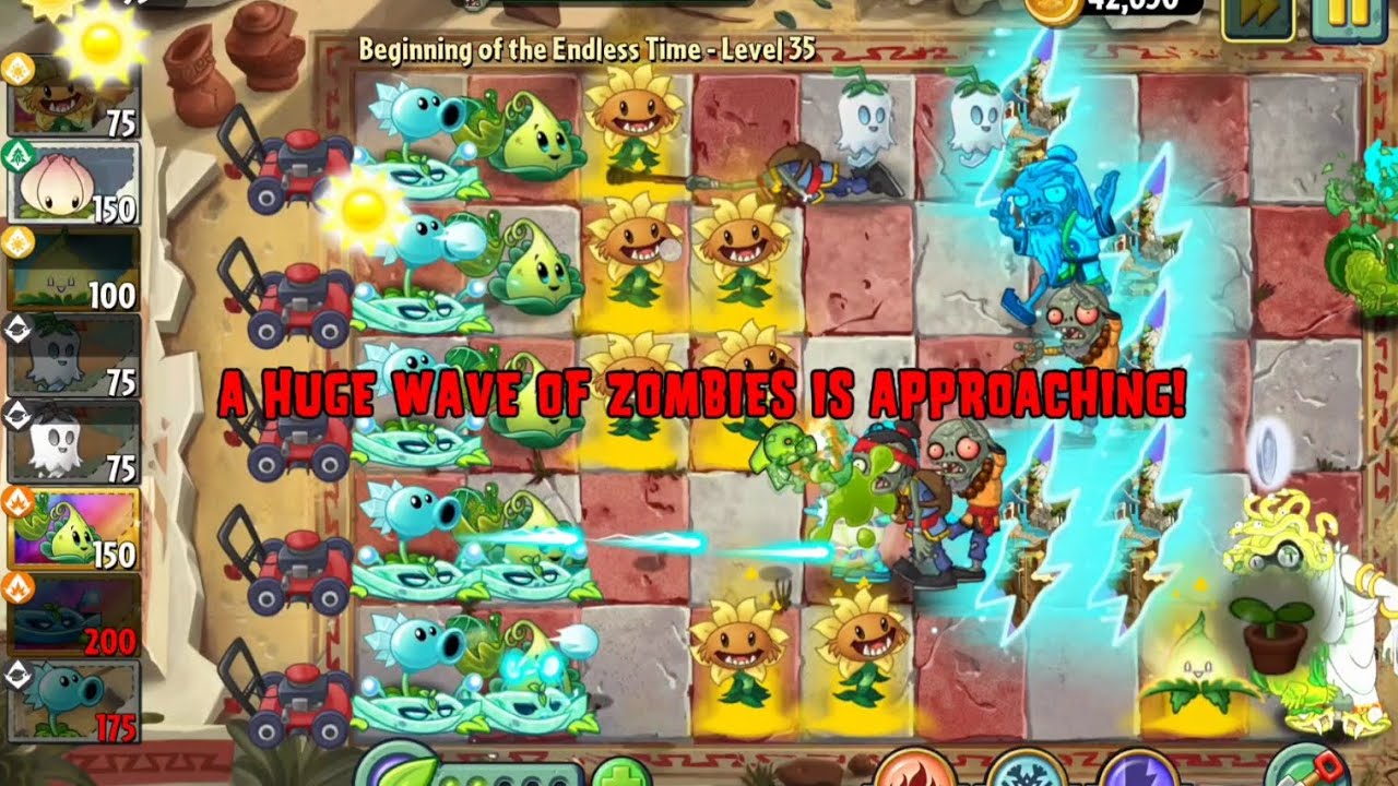 Biginning Of The Endless Time Level 31 - 40| Plants Vs Zombies 2 Original Endless Zone 