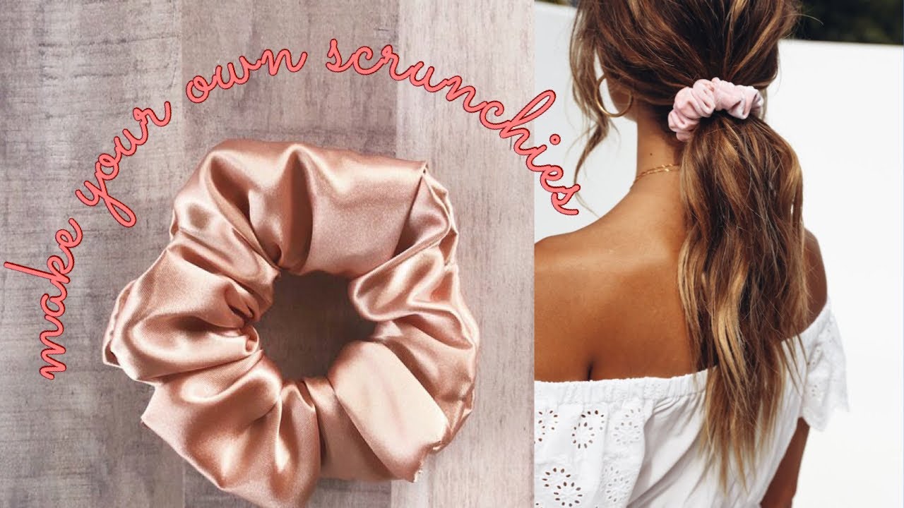 HOW TO MAKE SCRUNCHIES! DIY (2 ways - without sewing machine)