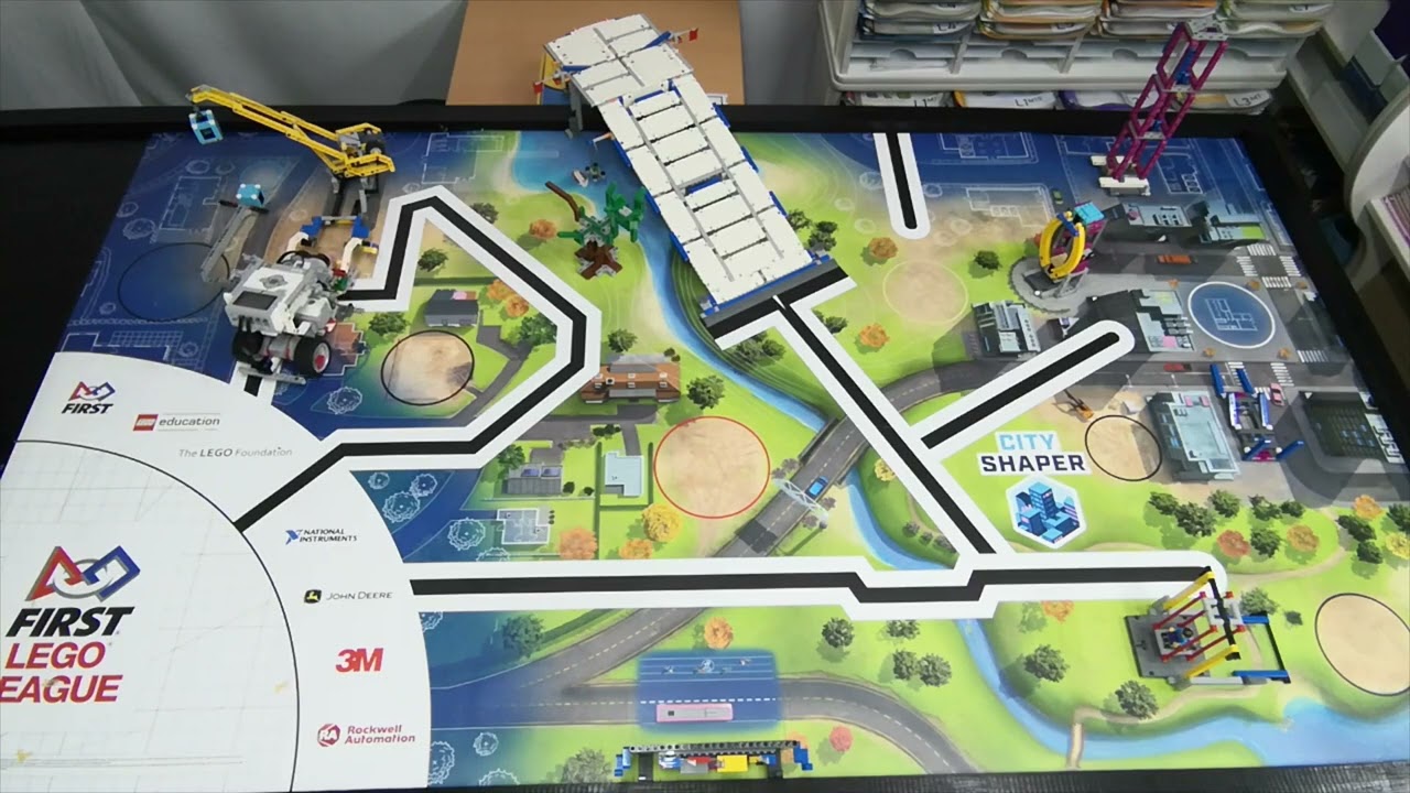 First LEGO League Challenge - City Shaper by Spidey Team FULL Run