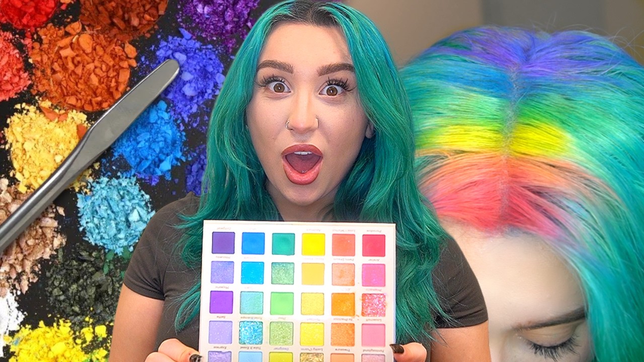 Dying my Hair with EYESHADOW ... no really
