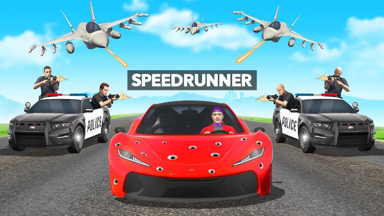 10 Hunters vs 1 Speedrunner in GTA 5