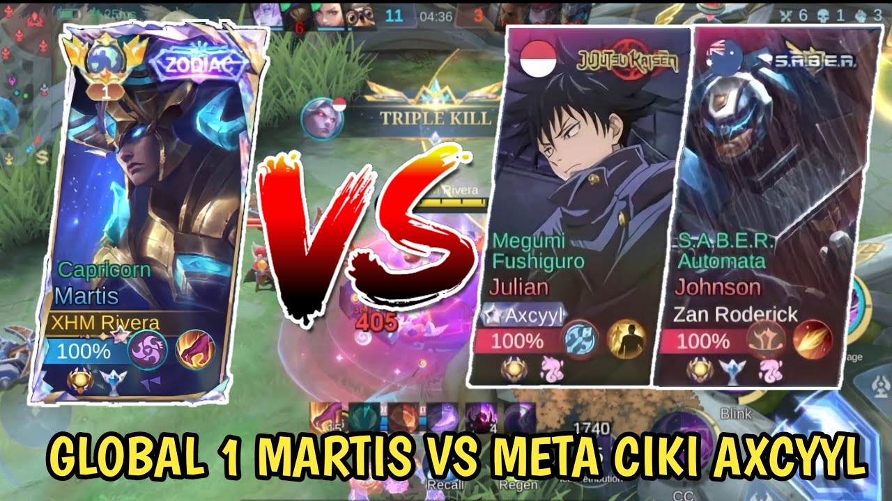 LAGI NGELIVE KETEMU AXCYYL PAKE META CIKI AUTO MODE BANTAI - Mobile Legends