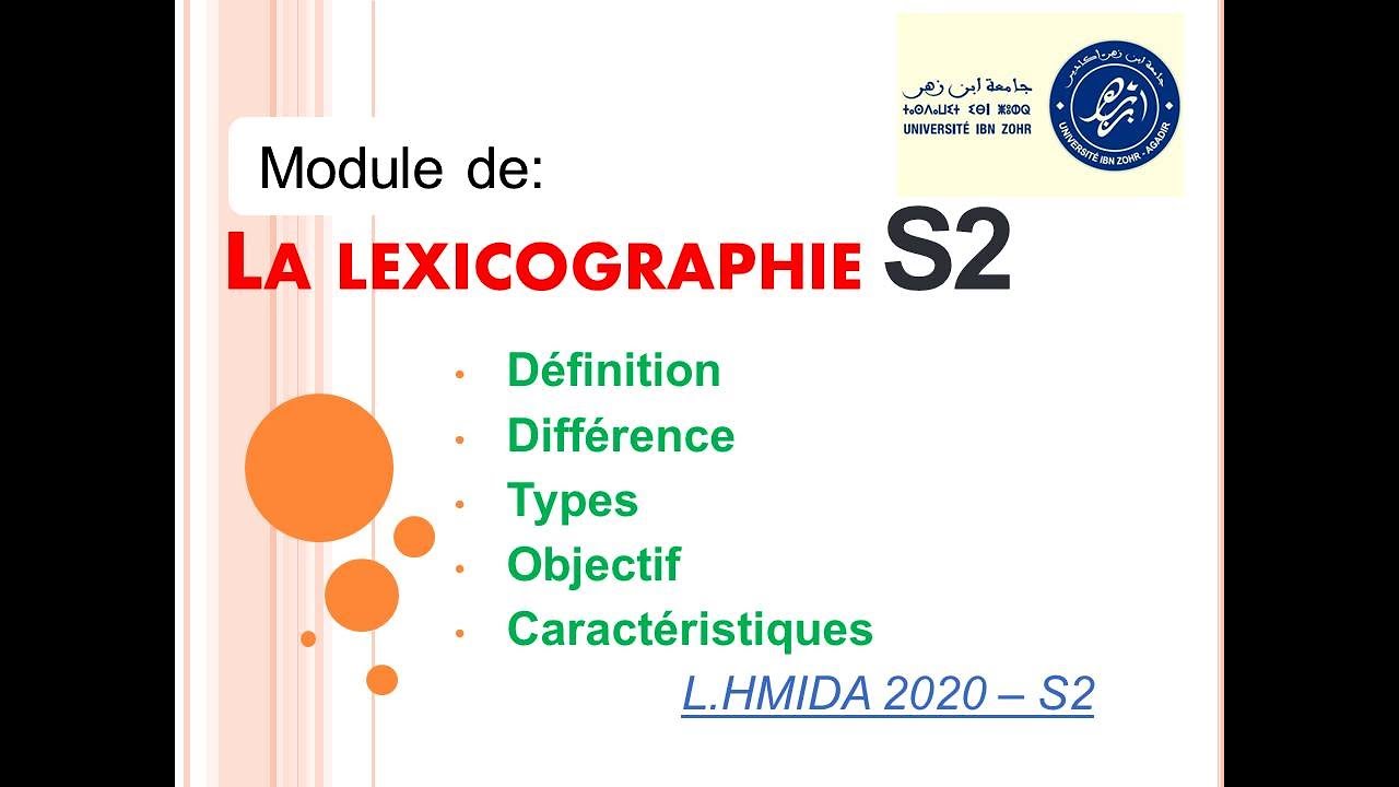lexicographie s2