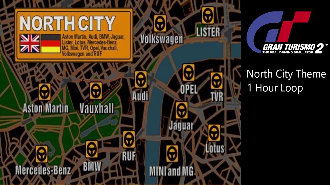 Gran Turismo 2: North City Theme - 1 Hour Loop