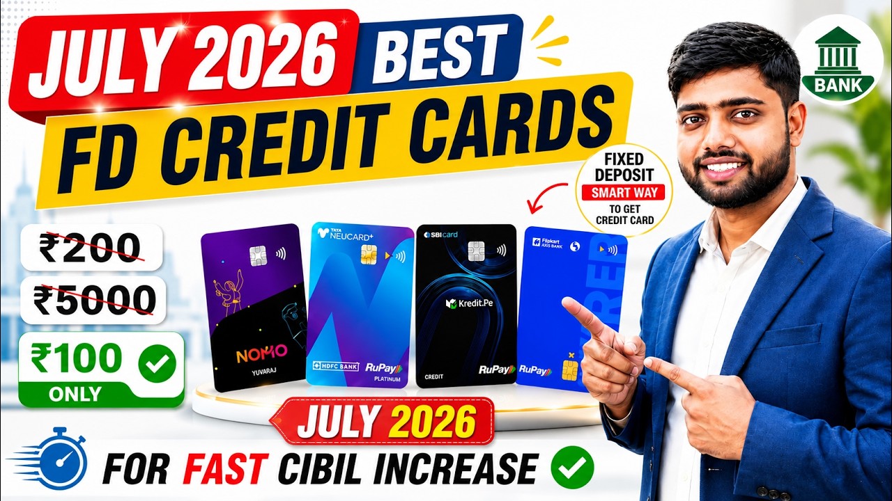 Best FD Credit Cards 2026 || Best Credit Cards Against Fixed Deposit in India | FD Credit Card