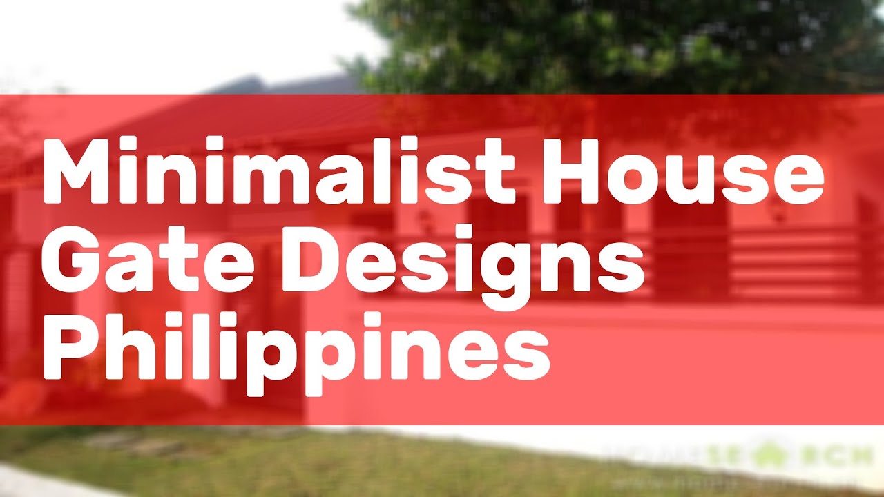 Minimalist House Gate Designs Philippines
