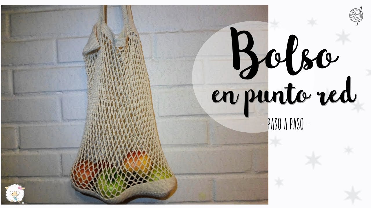 bolso en punto red o malla | crochet market bag