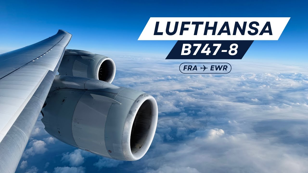 4K | Full Flight | Lufthansa | B747-8 | Frankfurt (FRA) - New York (EWR) | LH402 | D-ABYG
