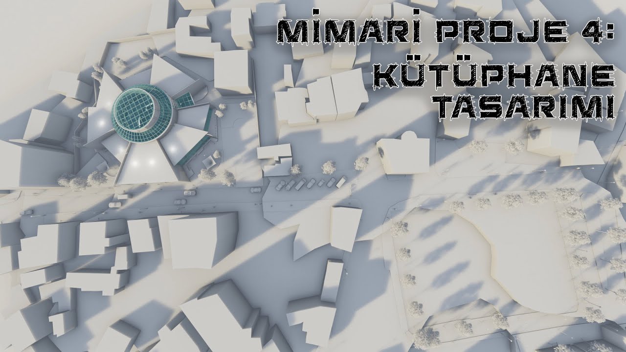 Mimari Animasyon | Mimari Proje 4 |Tarihi Çevrede Kütüphane Tasarımı| Yayla Mah. Kırklareli