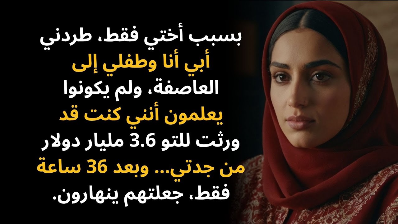 طردني أبي من أجل ابنته الذهبية — وريثة بـ3.6 مليار دولار | قصة خيالية