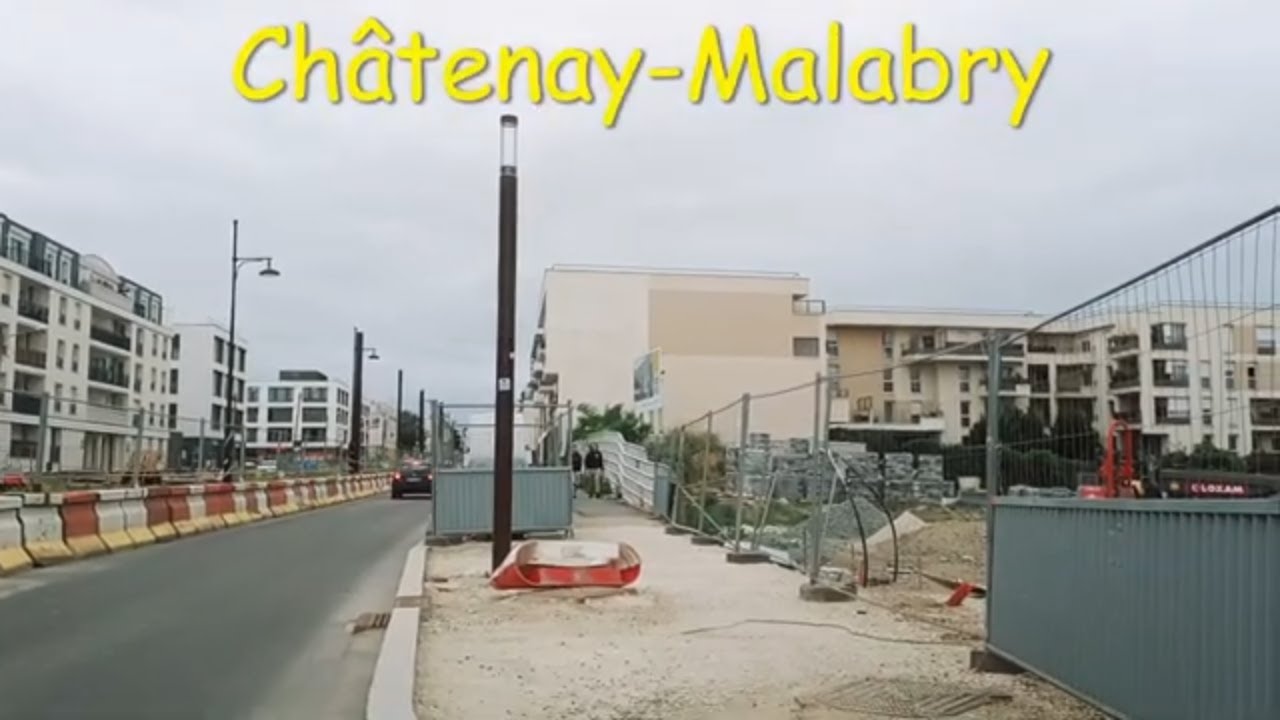 Châtenay-Malabry - 4K- Driving- French region