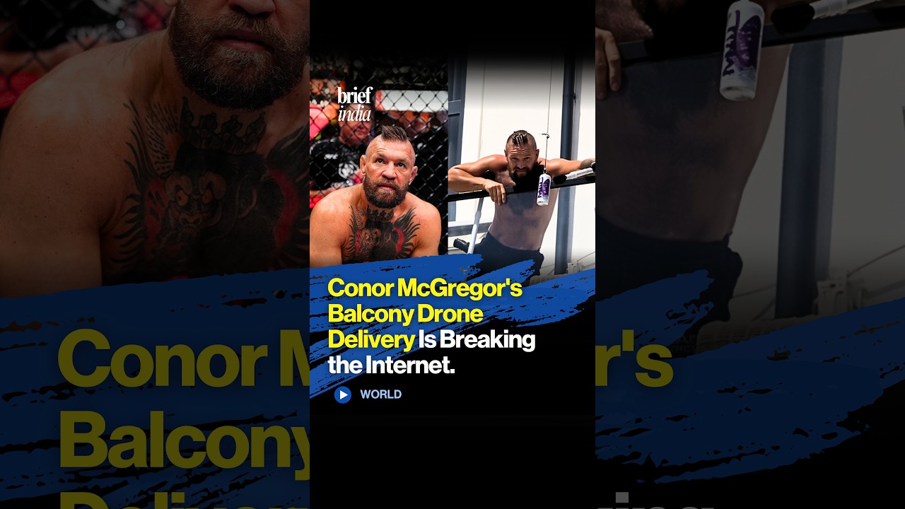 Conor McGregor Goes Viral After Getting an Energy Drink Delivered by Drone.