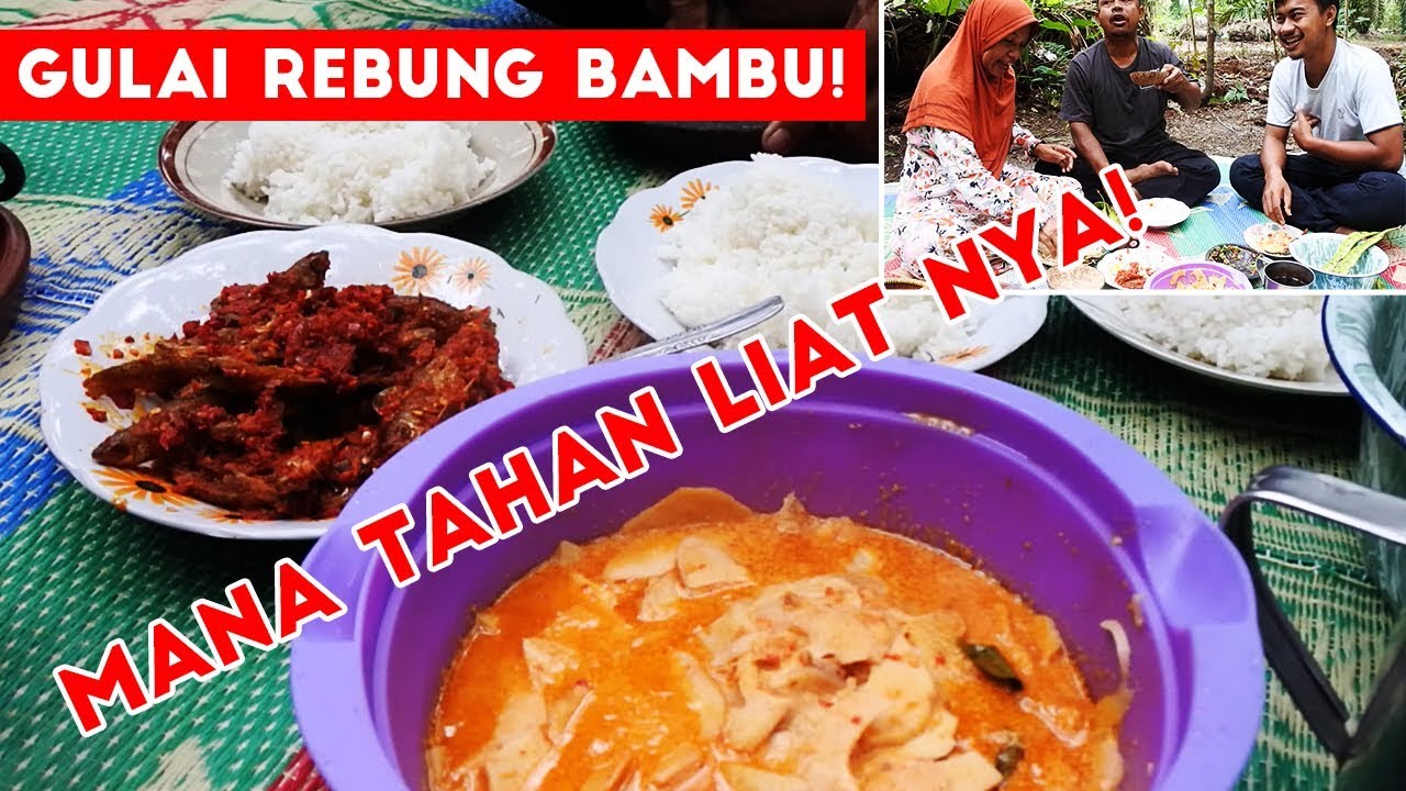 Rebung Bambu + Sambel Ikan + Petai + Sambel Goang MAKNYOS!!