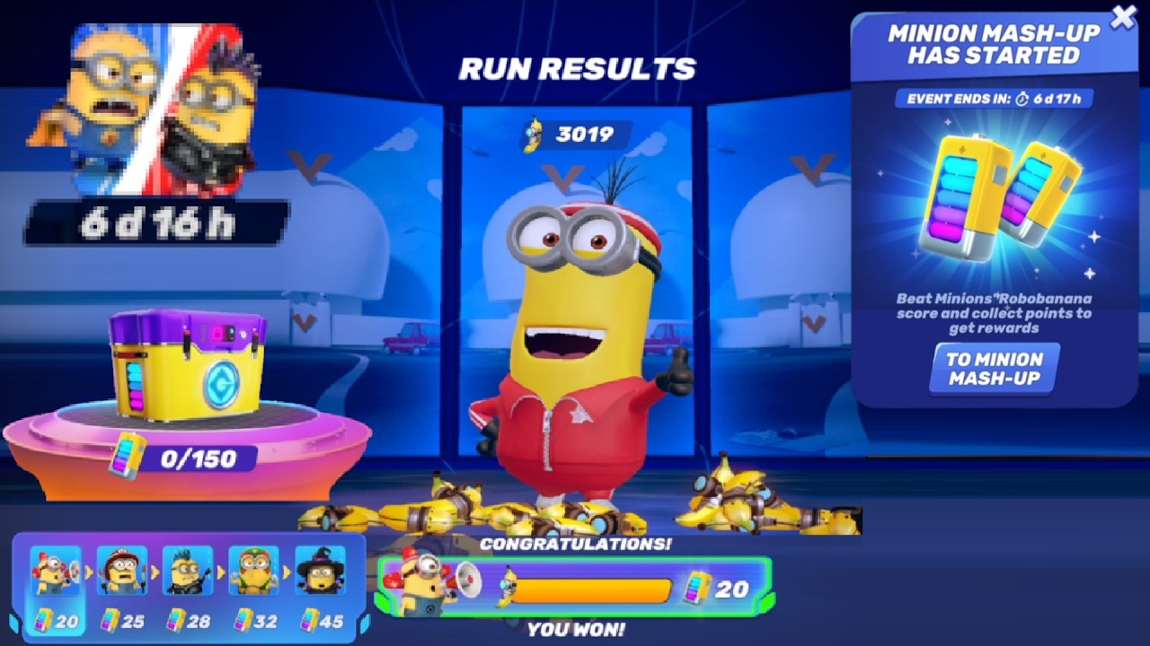 Despicable me Minion rush Unity MINION MASH-UP - Gameplay Walkthrough Part 22 - KEVIN minion iOS