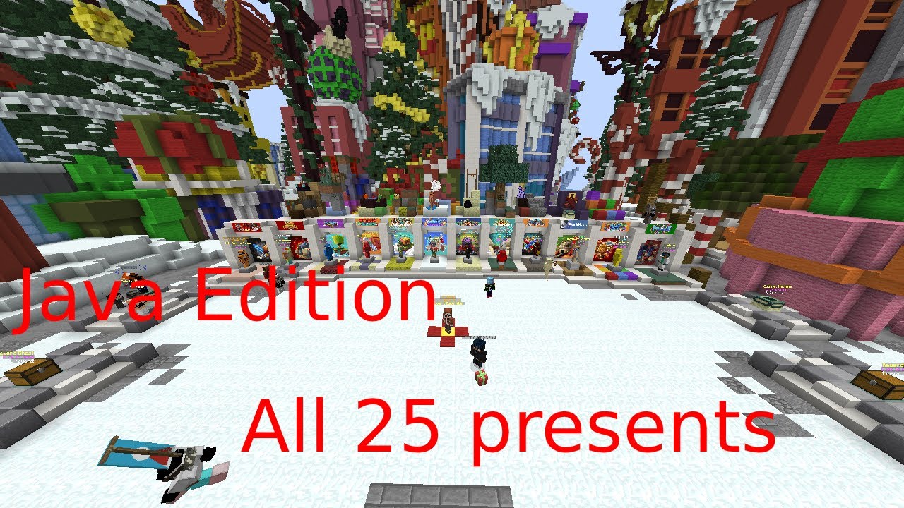 Cubecraft JAVA all presents locations! (Christmas hunt 2020)