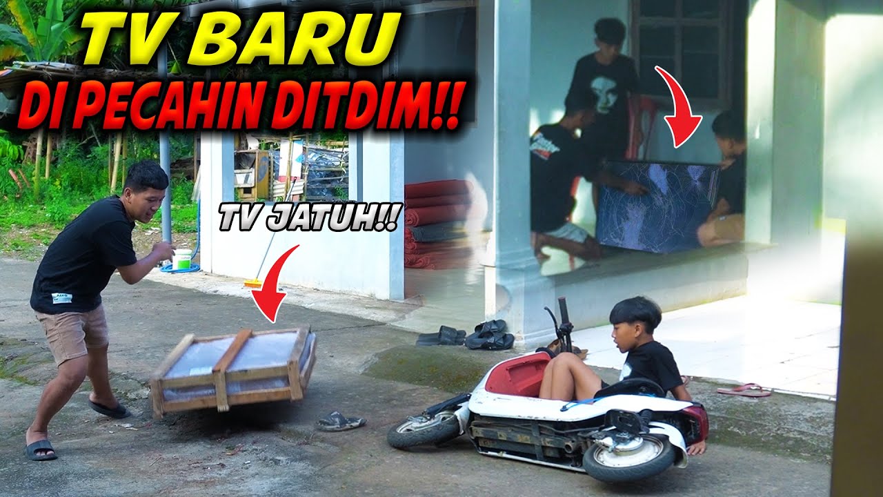 DITDIM MECAHIN TV BARU!! PRANK YANG SANGAT GOKIL..