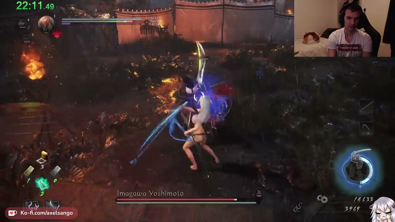 Nioh 2 - Kusarigama Only No Yokai Shift run with DLCs