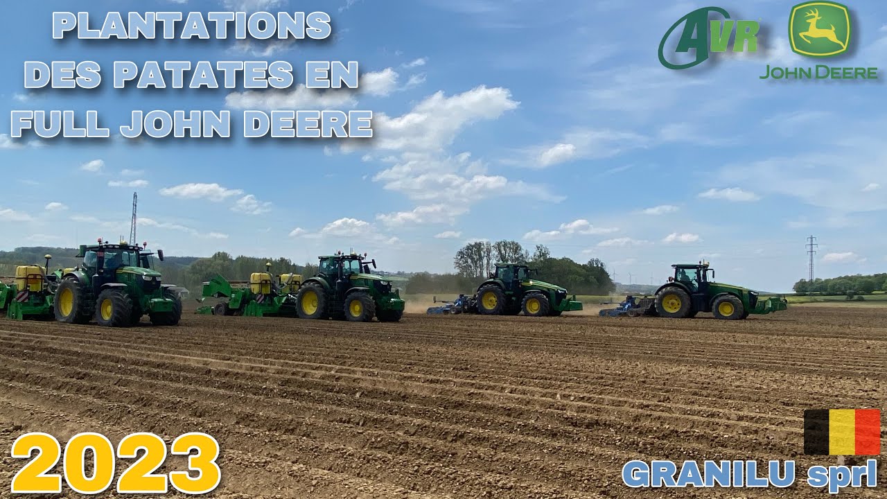 🇧🇪GROSSE PLANTATION DE PATATE | FULL JOHN DEERE 2023 | GRANILU SPRL | MADE IN BELGIUM 🇧🇪
