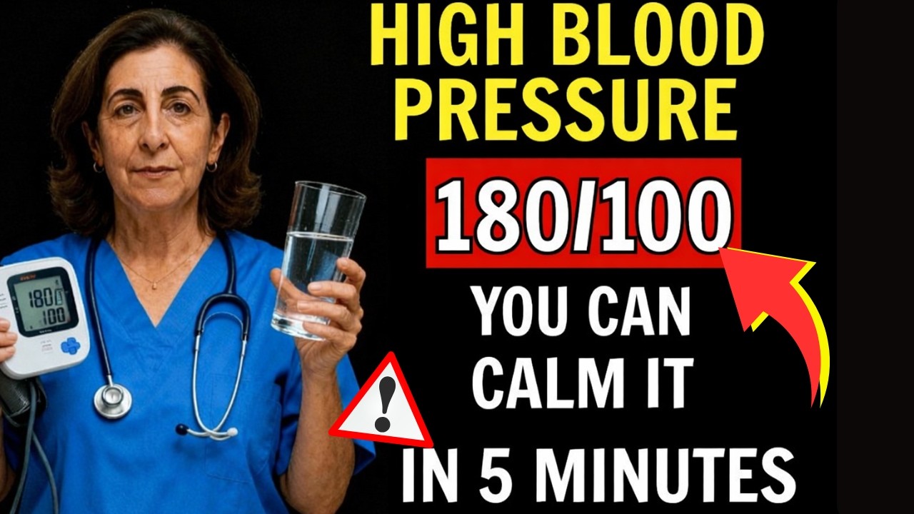 Blood Pressure 180/100: What to Do in 5 Minutes to PREVENT a Stroke (No Panic)