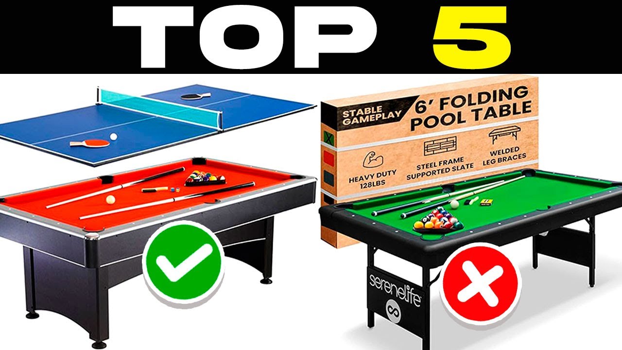 ✅ TOP 5 BEST POOL TABLES 2025 on a Budget | Affordable POOL TABLES