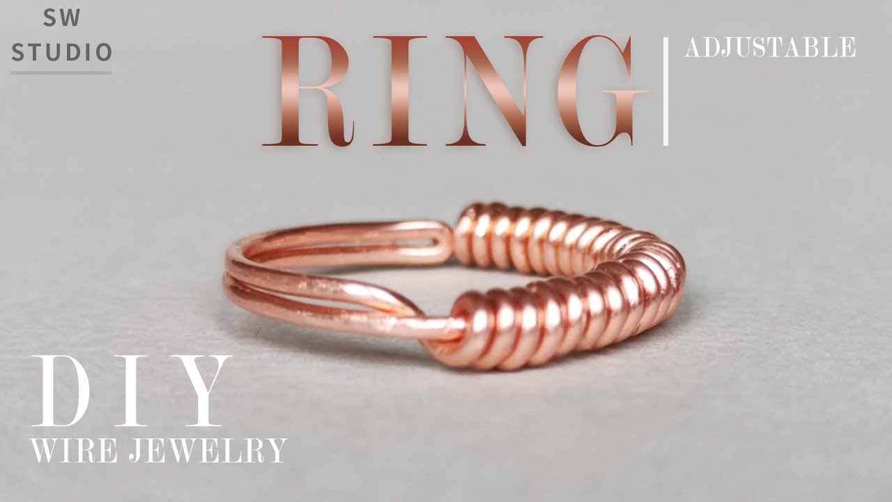 Easy Ring/Open Ring/Adjustable Ring/DIY Ring/Wire Wrap Ring Tutorial/DIY Jewelry/How to make