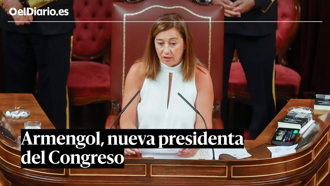 DISCURSO DE ARMENGOL | La presidenta del Congreso anuncia desde ya el uso de las lenguas cooficiales