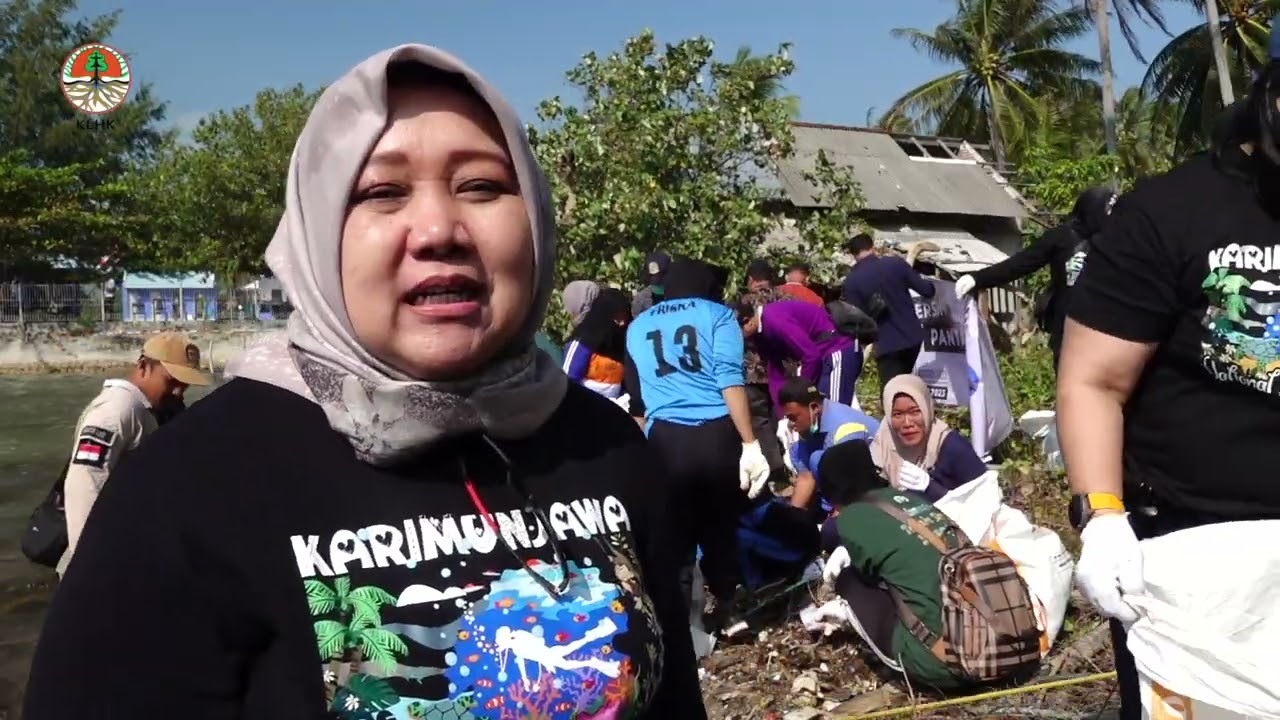 Bersih Pantai dan Jalan Sehat, Perayaan Hari Konservasi Alam Nasional (HKAN) 2023 di TN Karimunjawa