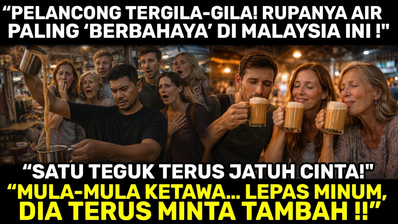 “GILA BETUL! PELANCONG JADI KETAGIH LEPAS MINUM TEH TARIK MALAYSIA!”