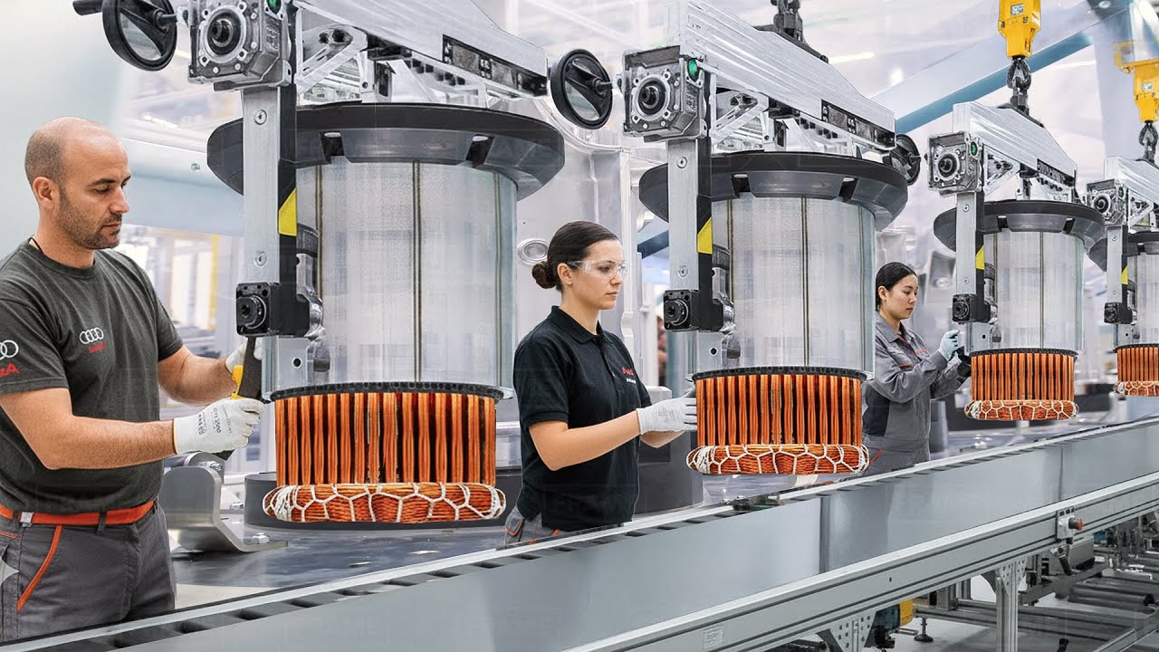 Inside Mega Factory Producing Audi’s Super Advanced Electric Motor