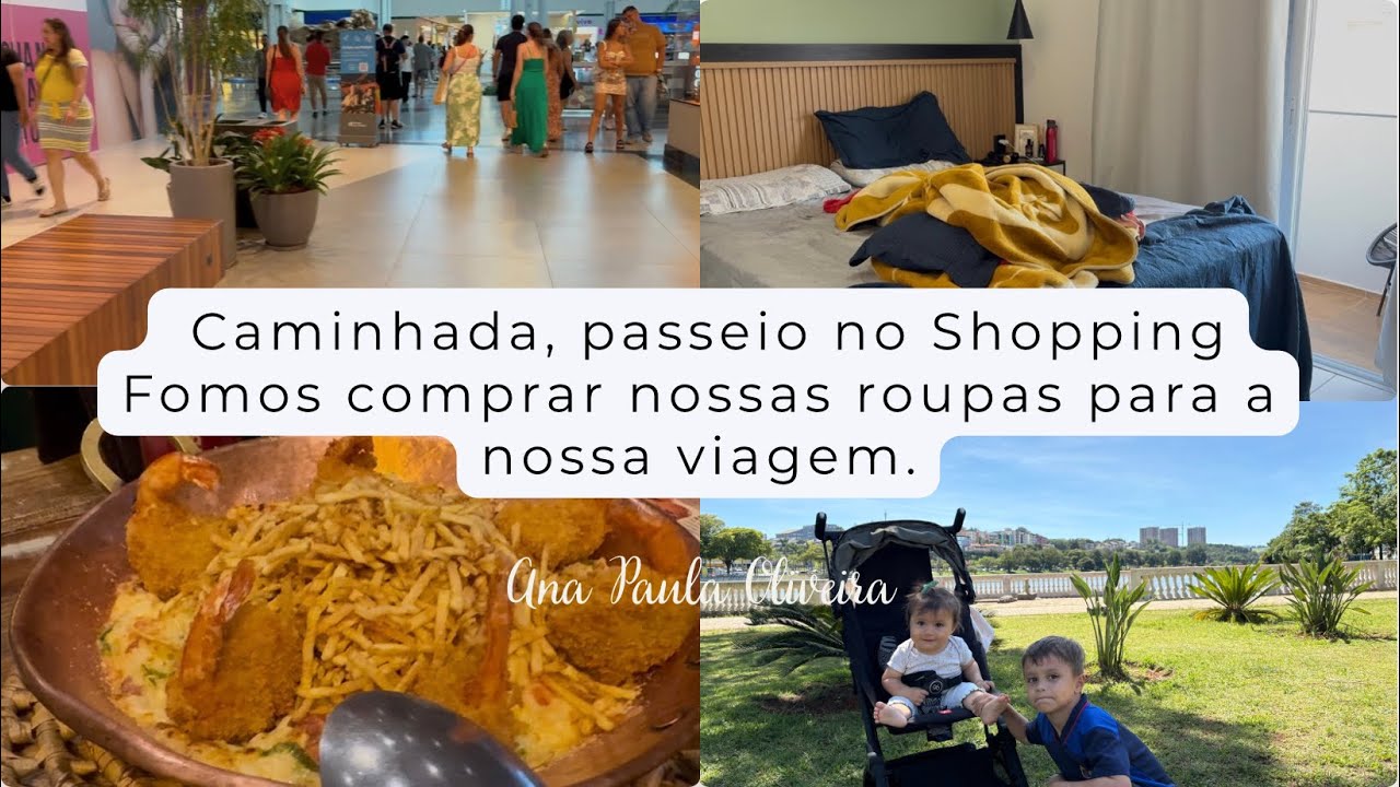 Caminhada com a família, fomos no shopping comprar roupas pra nossa viagem para a Europa 🤩