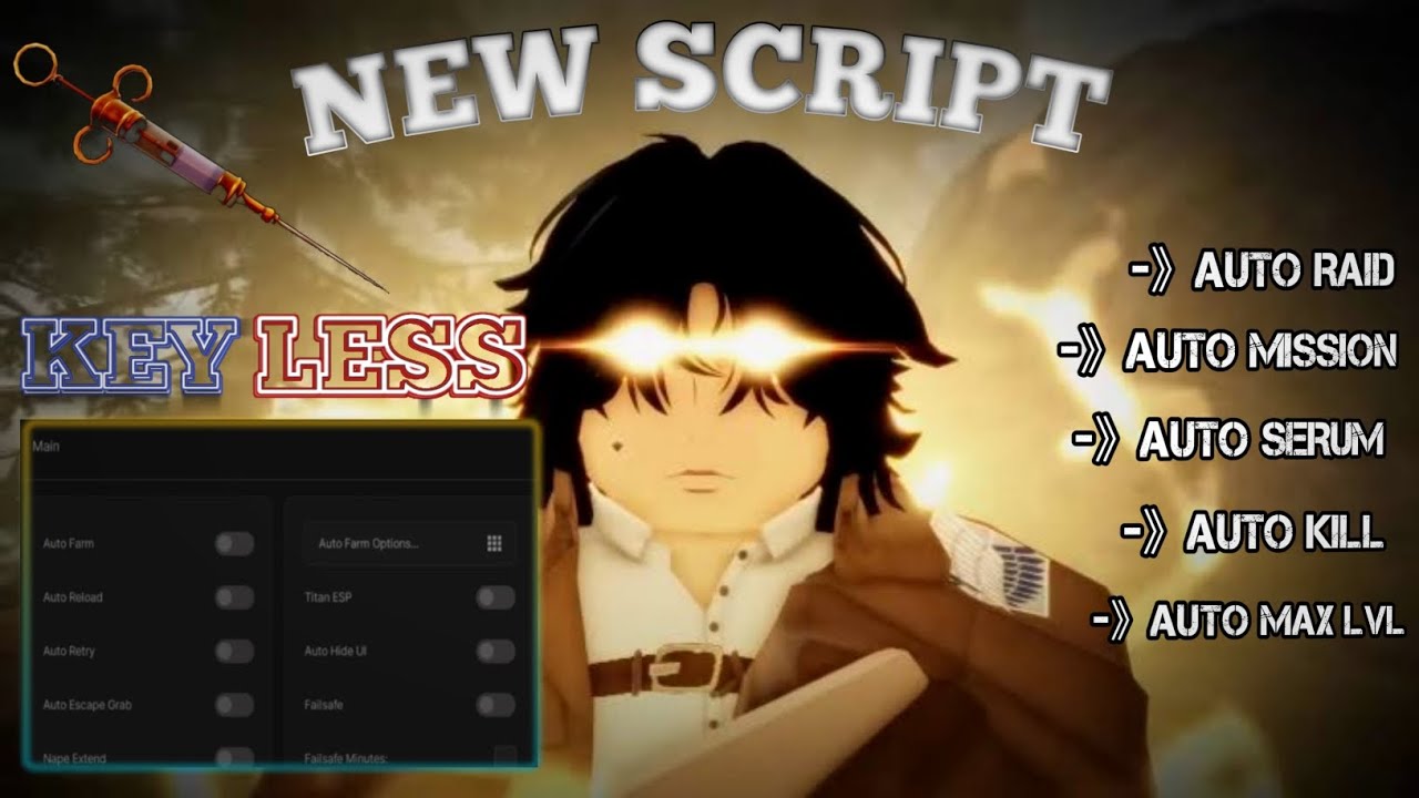 [Keyless] Attack On Titan Revolution Script🔥 |Aotr Script Keyless|Auto Female Raid Script