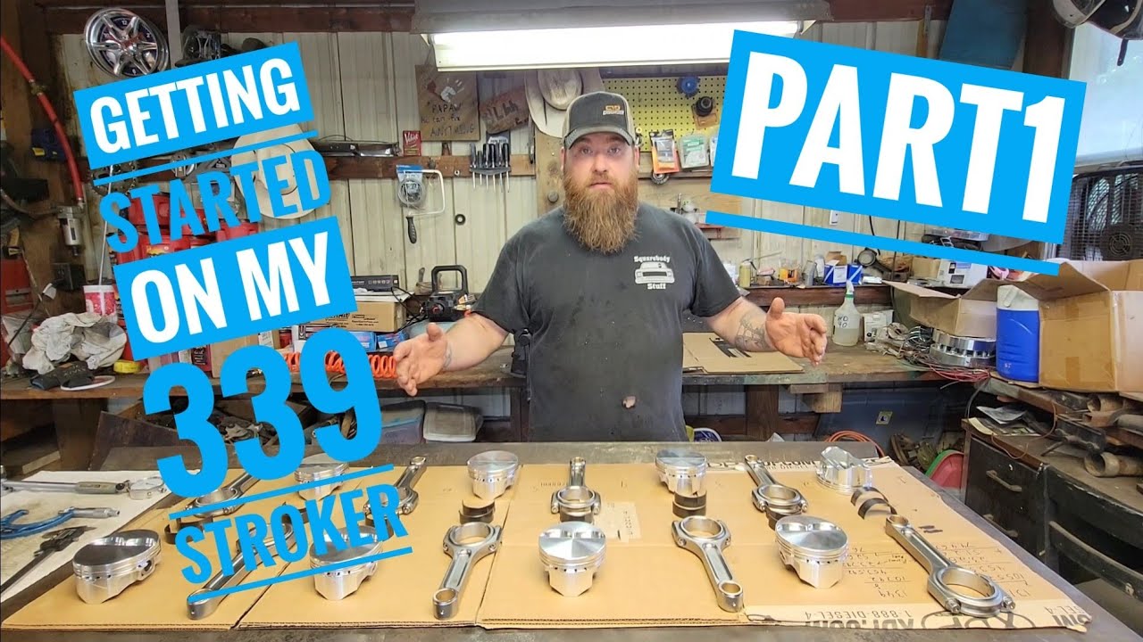 Начинаю сборку своего Nitrous 339 stroker sbc. Организовываю и проверяю.